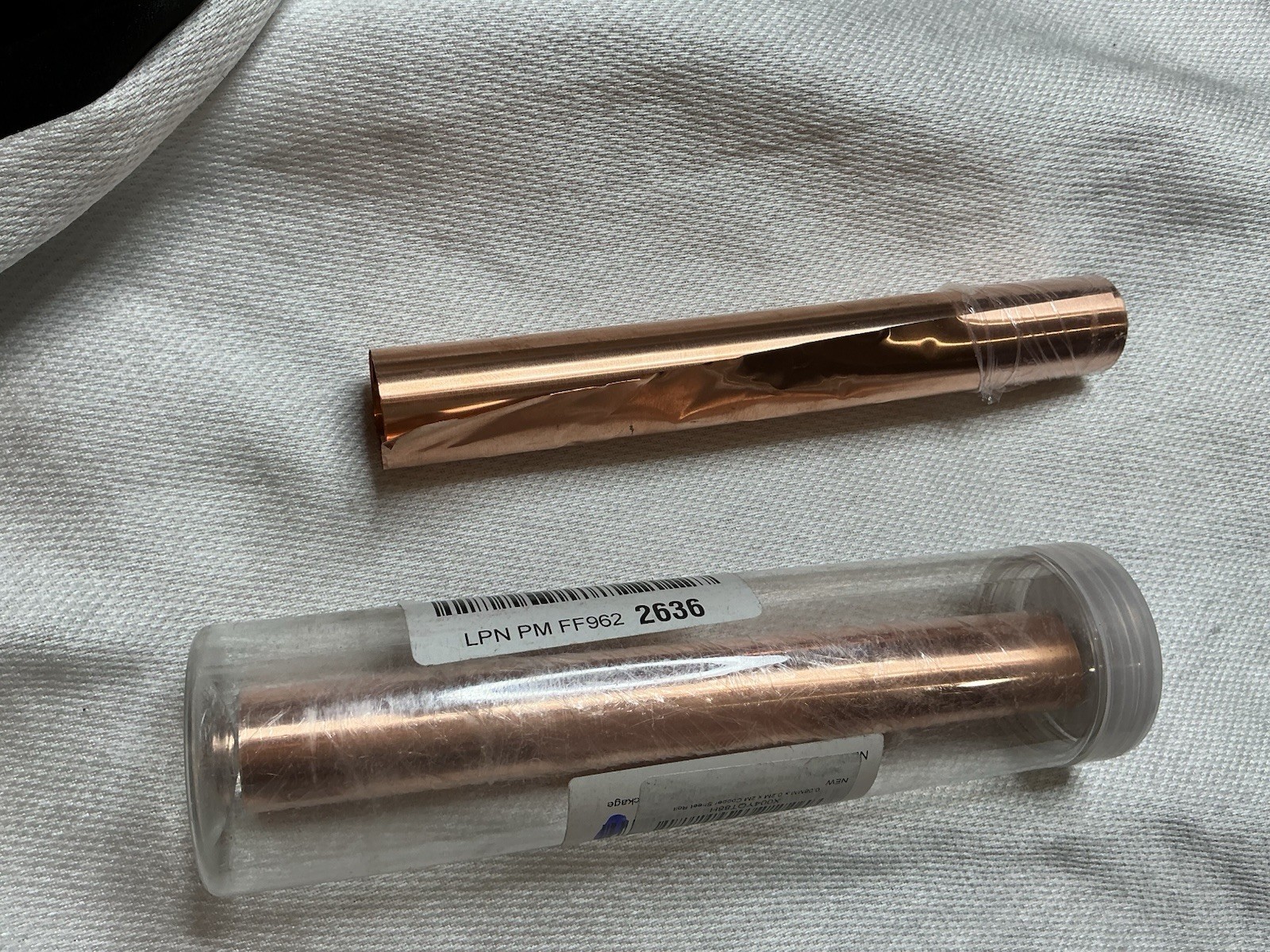 Copper Sheet Roll Foil 0.08mm x 0.2m x 2m Lot 2