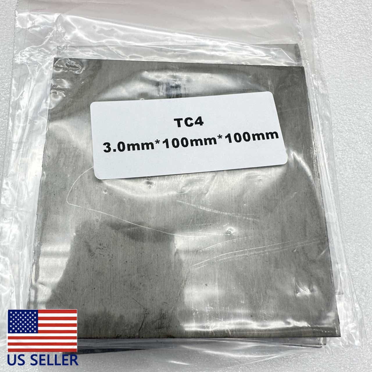 1PCS 3.0mm x 100mm x 100mm Titanium plate Ti Titan TC4 Gr5 Plate Sheet Foil