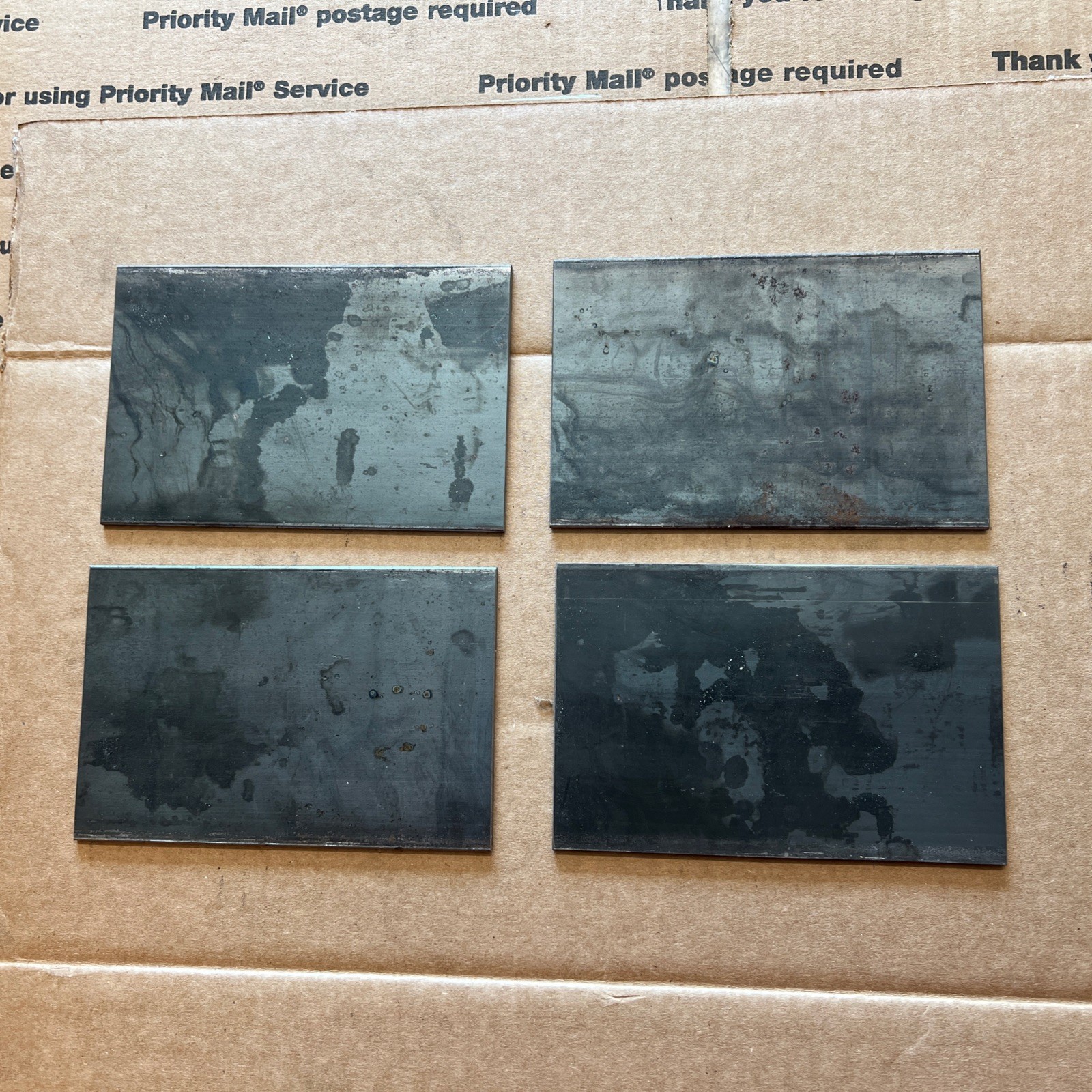 1/8 X 4 Steel Flat Welding Test Plate Projects Shims 6” Long 4 Pcs