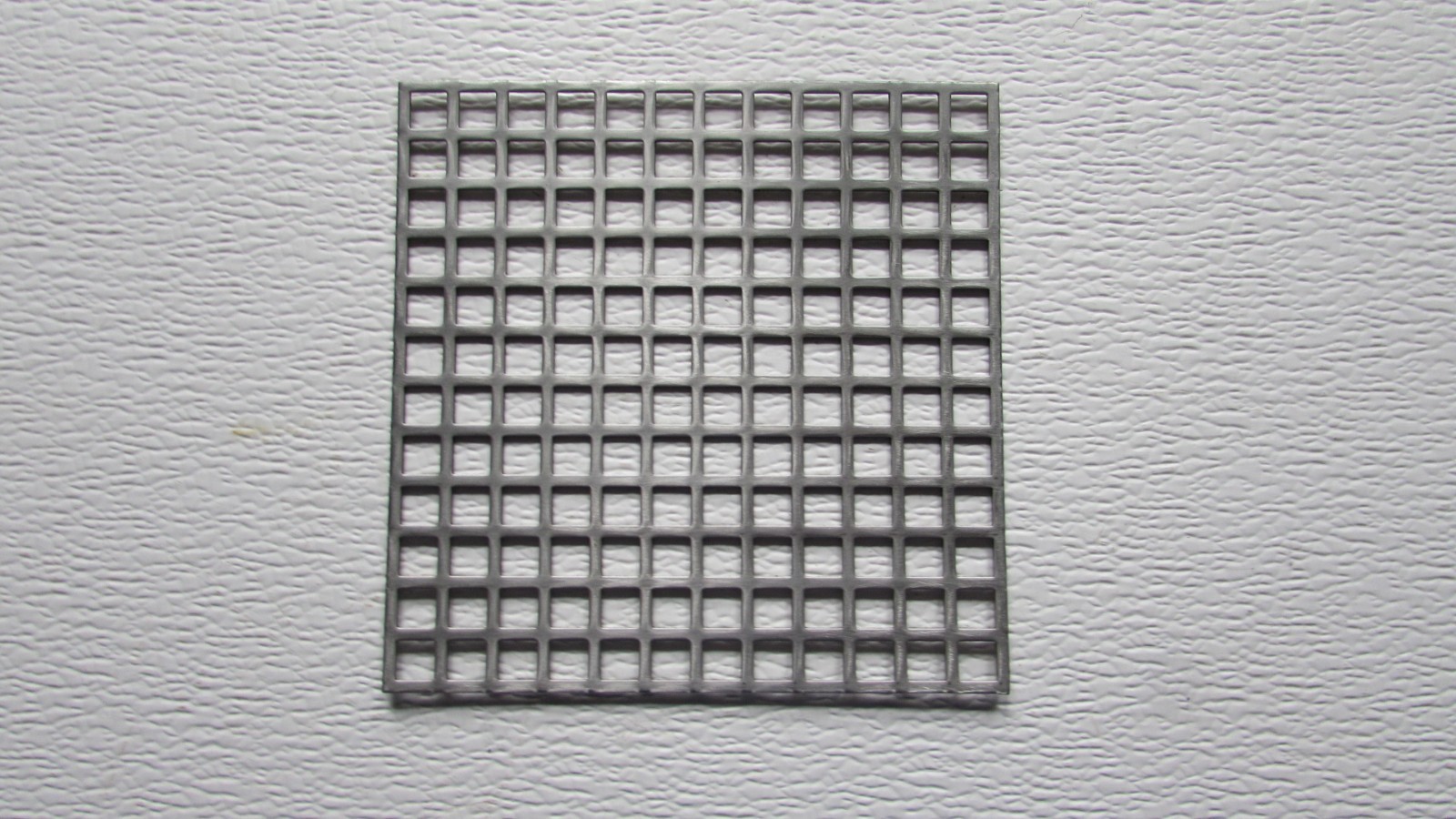PERFORATED METAL 16 GAUGE–PLAIN STEEL– 3/8″ SQUARE ON 1/2″ CENTERS 6″ X 6″
