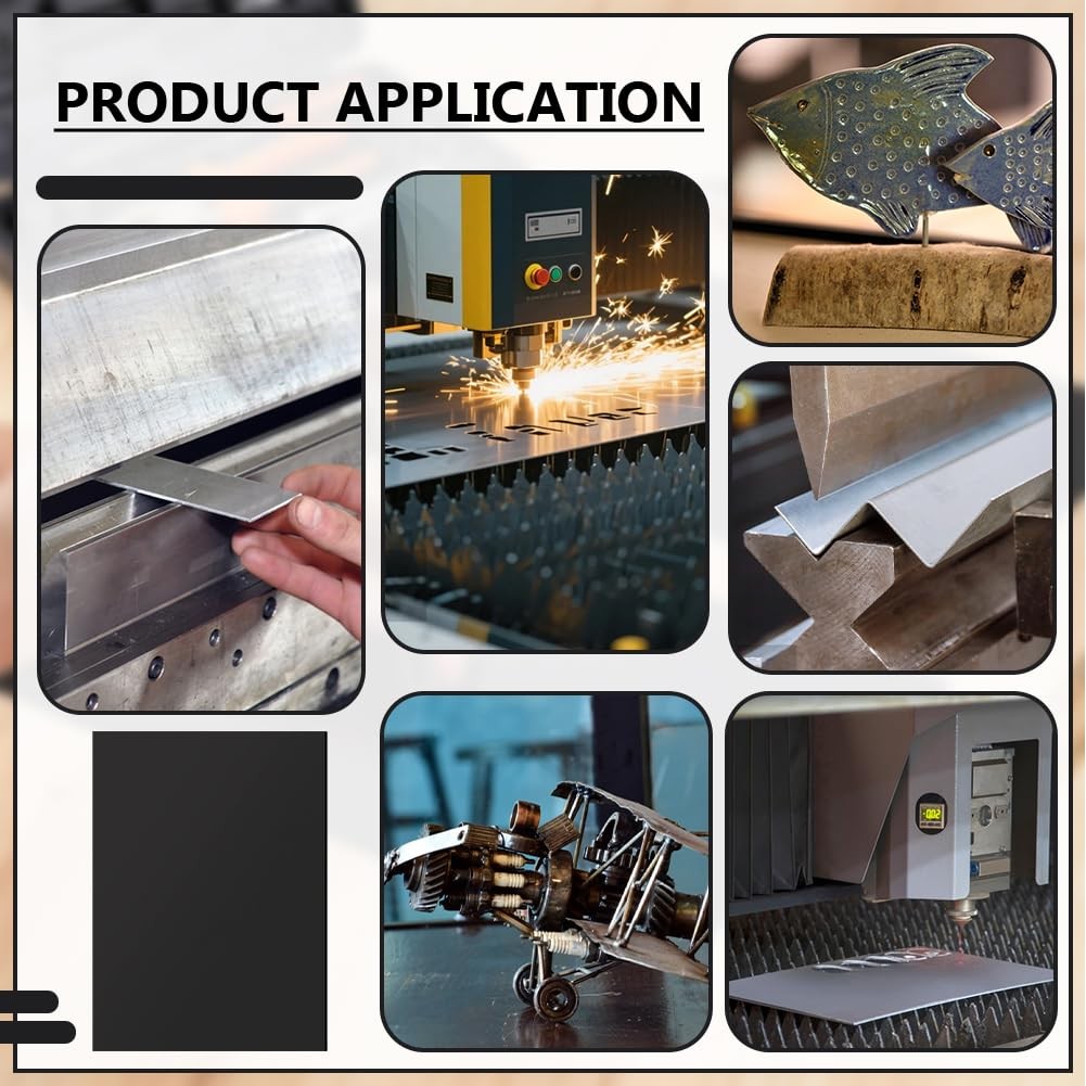 7x5x0.06 Inch Aluminum Sheets Laser Engraving Blank Metal Stamping Plate 4 PCS