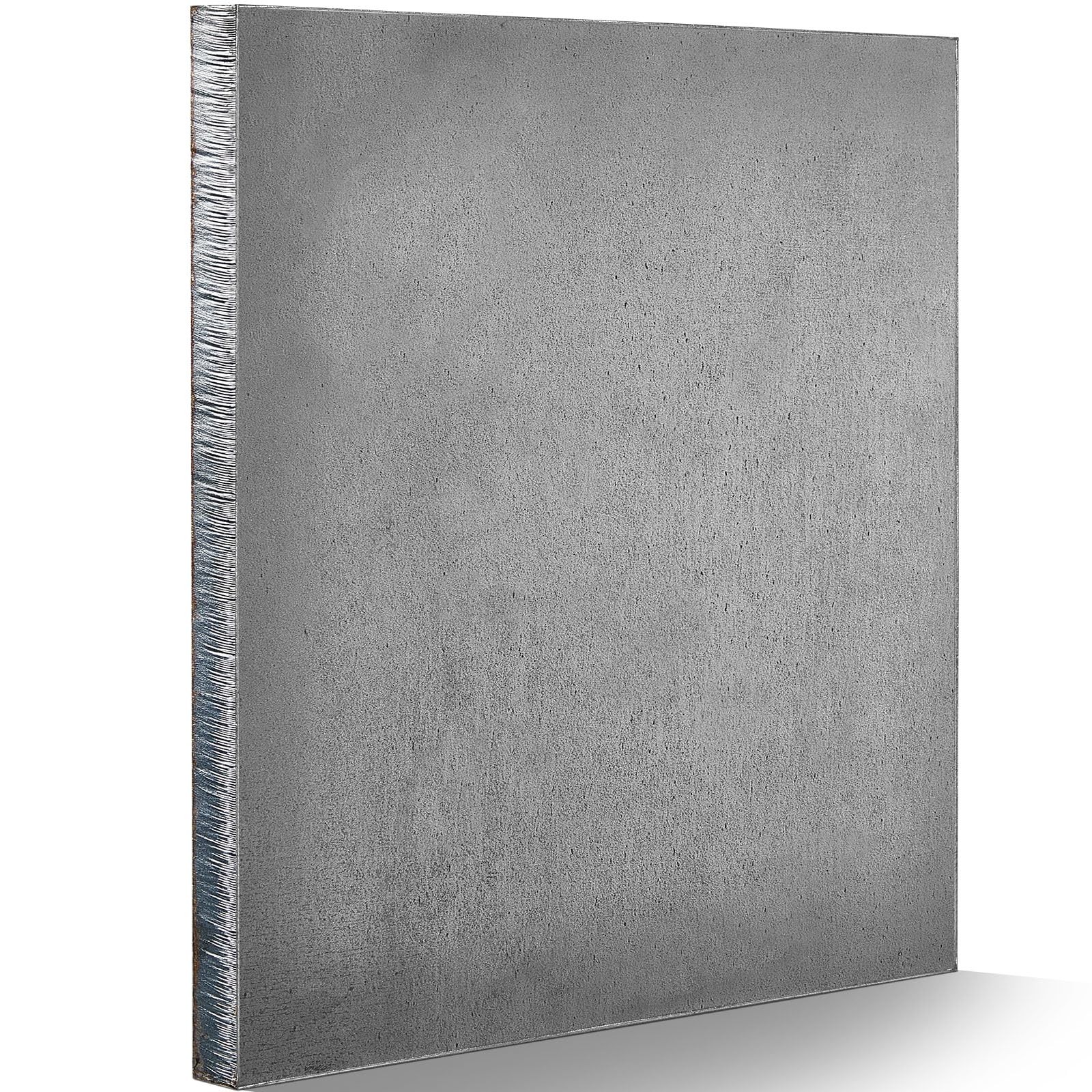 8 x 8 x 1/2 Inch A36 Steel Plate Hot Rolled, Weldable gray