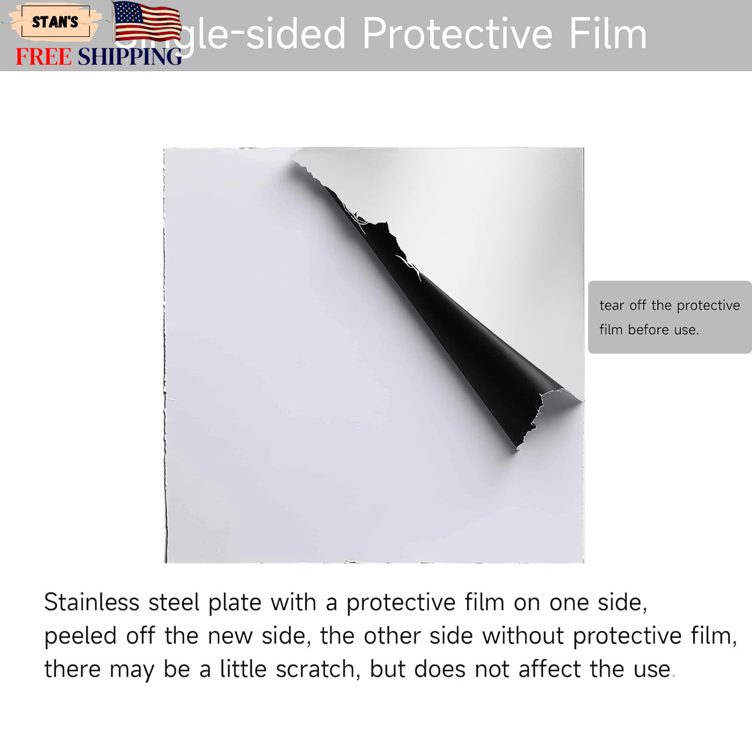 304 Stainless Steel Sheet – 12″ X 12″ X 1/8″ Thin Stainless Steel Plate 1/8 Inch