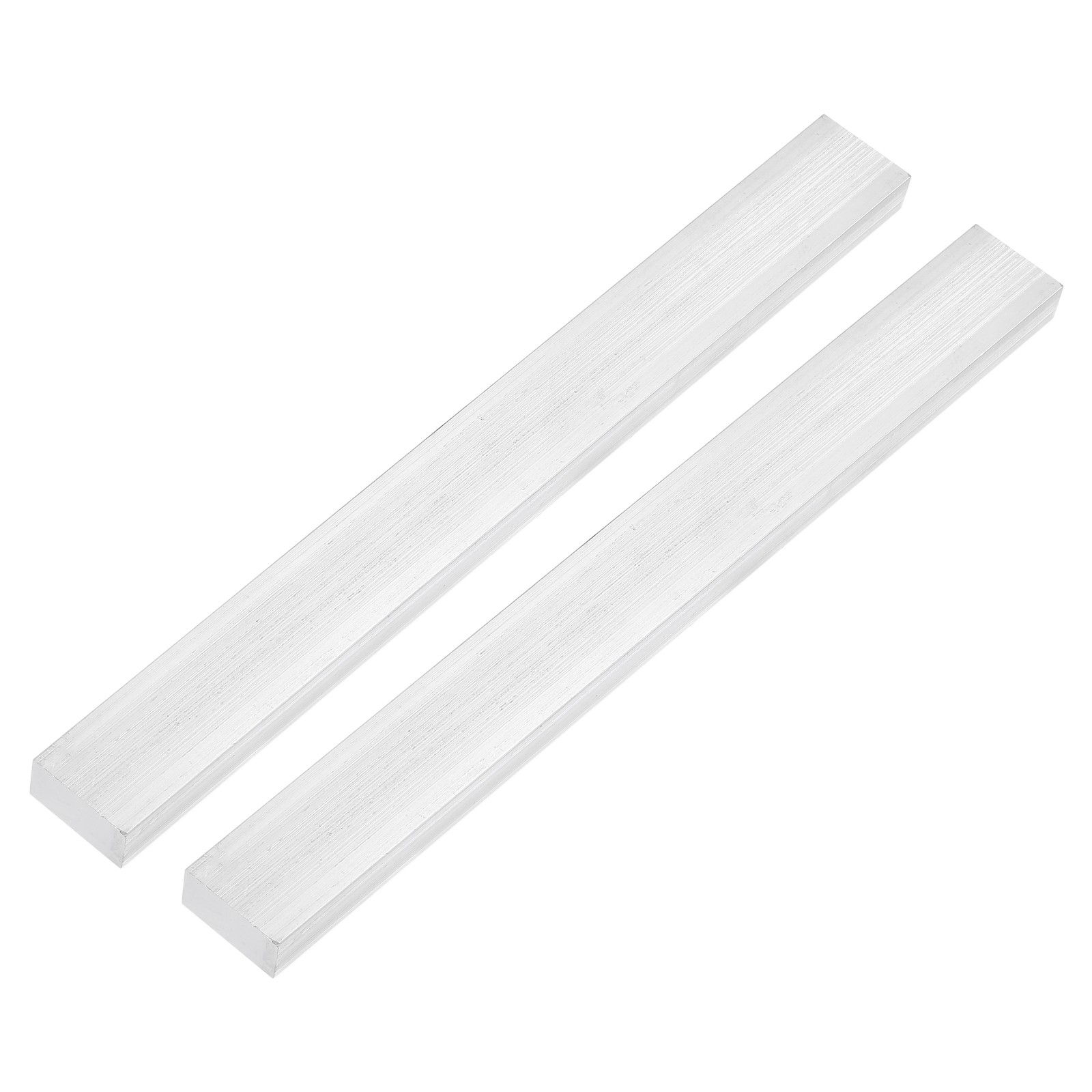 2Pcs Square Aluminum Flat Bar 3/8″ Thickness 1″ Width 10″ Length