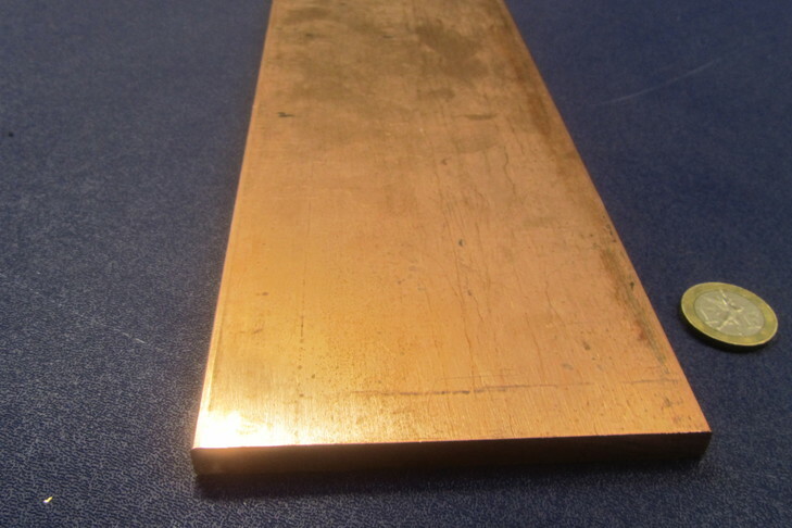 110 Copper Bar 1/2 Hard, 5/16″ Thick x 4.0″ Wide x 24 Inch Length