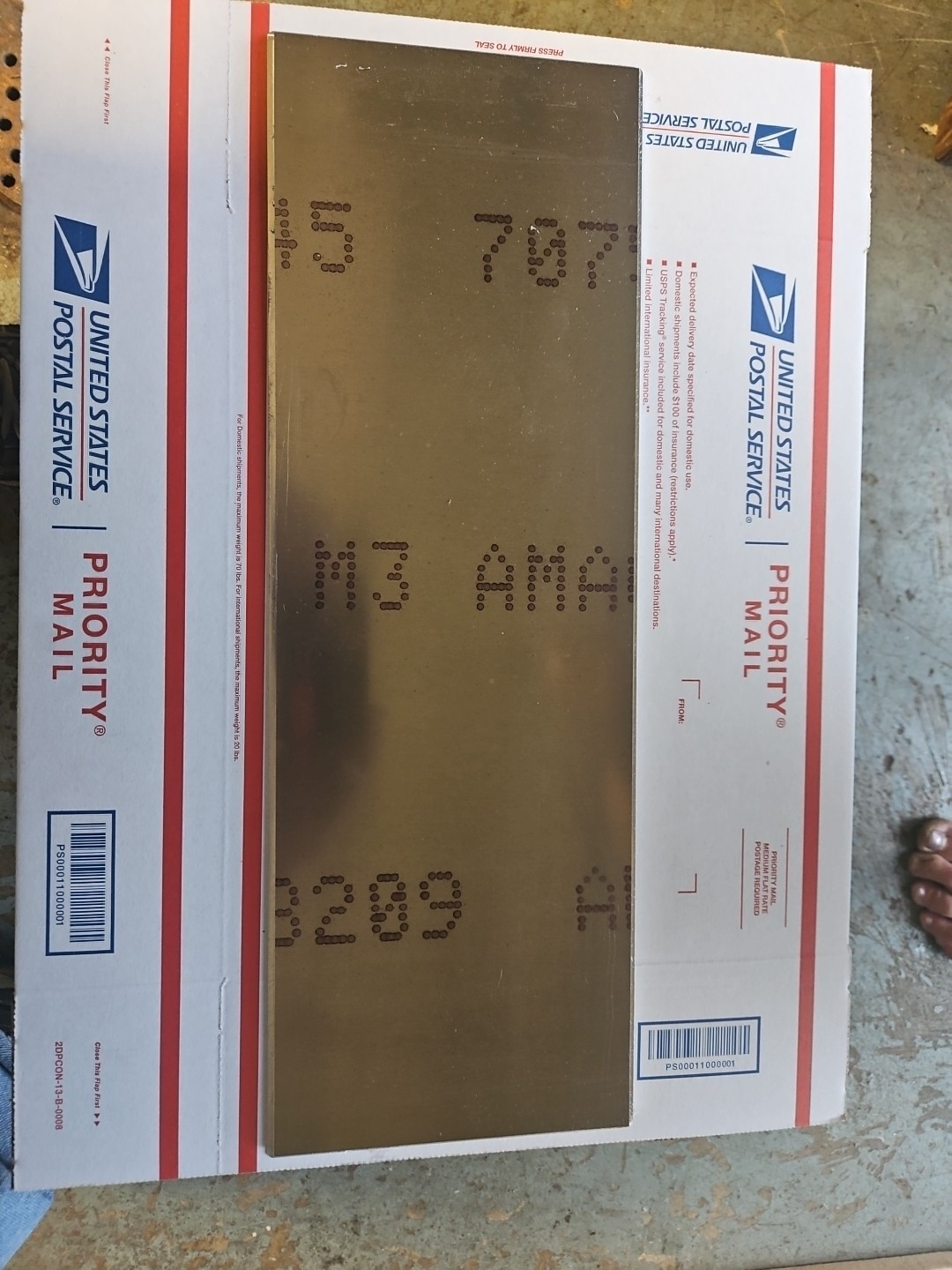 Aluminum 7075-T6 Plate .190″ x 19-1/2″ x 6-1/2″ AMAG MADE IN USA