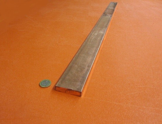 182 Copper Bar 1/2″ Thick x 2.0″ Wide x 3 Foot Length