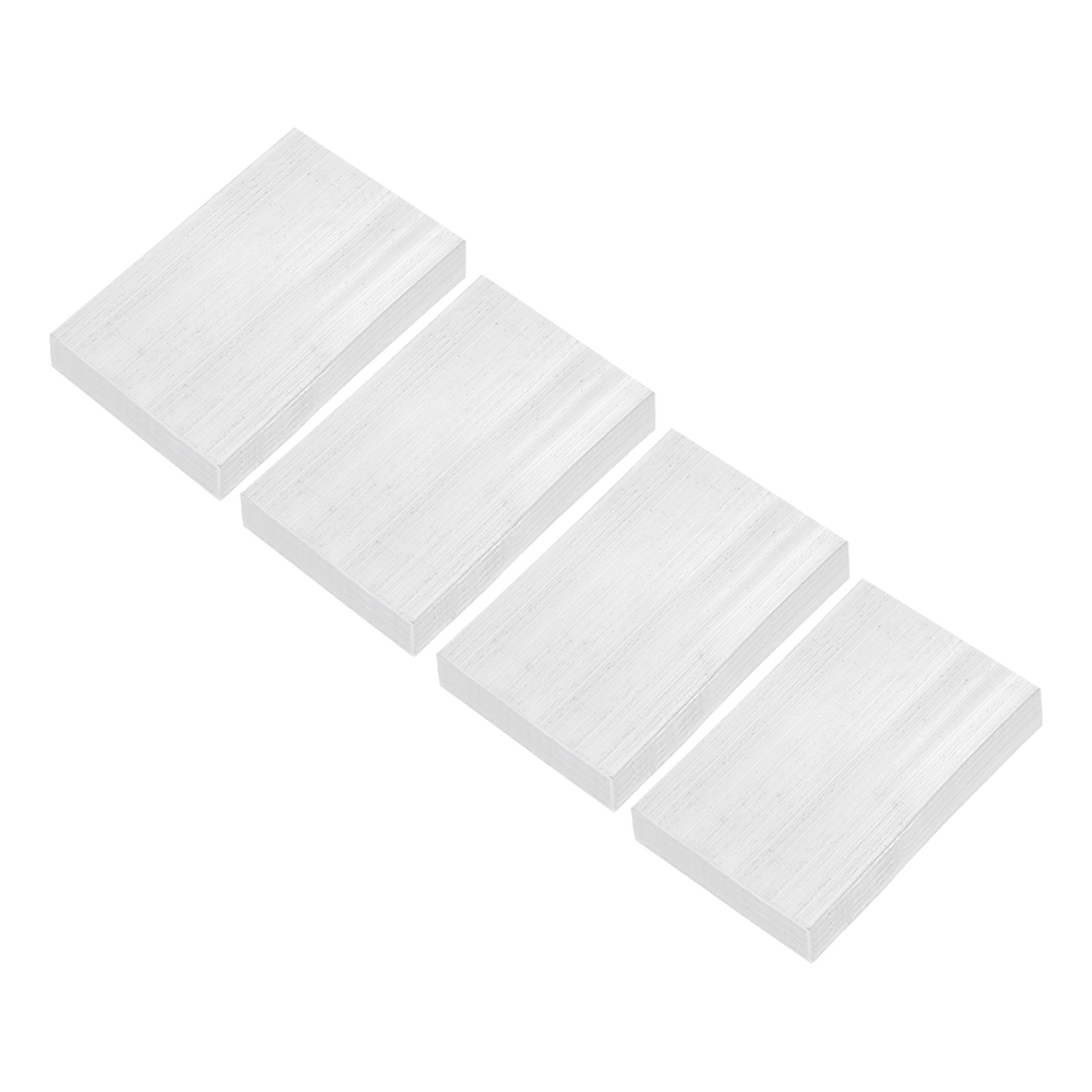 Square Aluminum Flat Bar, 4pcs 25 x 50 x 100mm T6511 Solid New Mill Stock