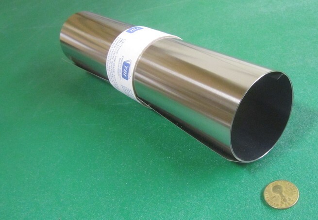 18-8 Stainless Steel Sheet, Full Hard, .008″ x 12″ x 50″