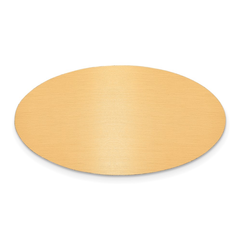 1 x 1 7/8 Oval Copper Aluminum Plates-Set of 6