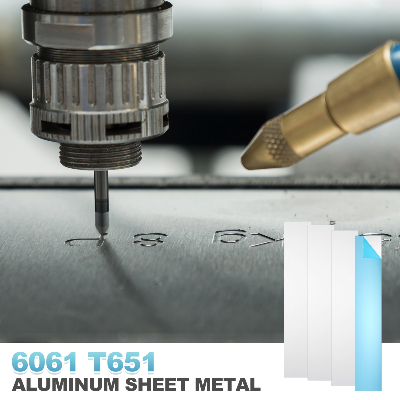 11.8″ x 2″ x 0.06″ 6061 T651 Aluminum Sheet Metal(Silver, 2Pcs)