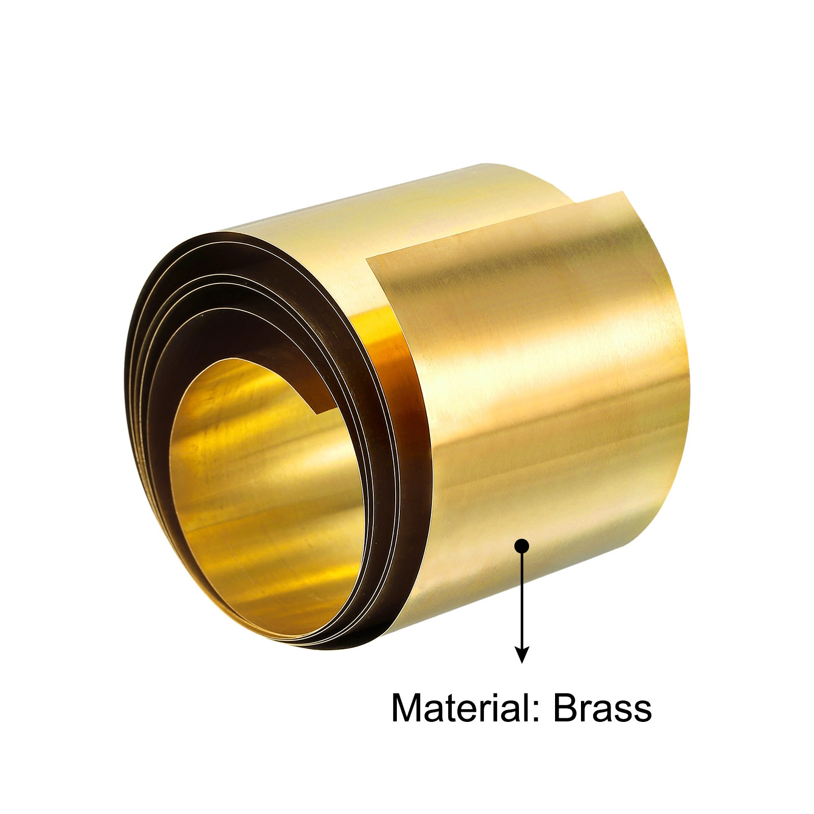 Brass Sheet Roll 0.2x50x1000mm Brass Foil Roll Brass Strip Gold