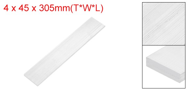 Square 6063 Aluminum Flat Bar, 5/32″ Thickness 1-3/4″ Width 12″ Length