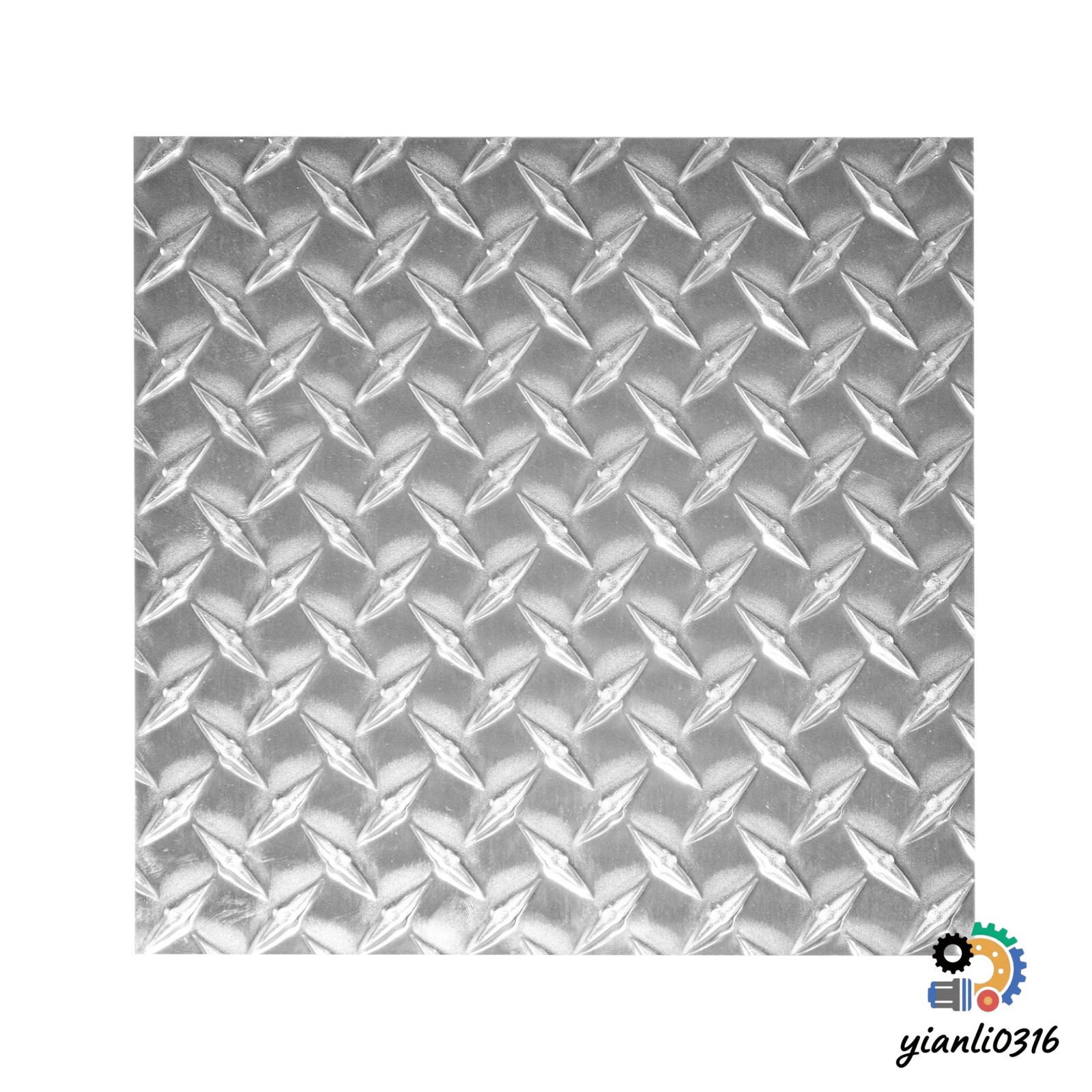 10.63×10.63″ Diamond Tread Aluminum Plate Durable