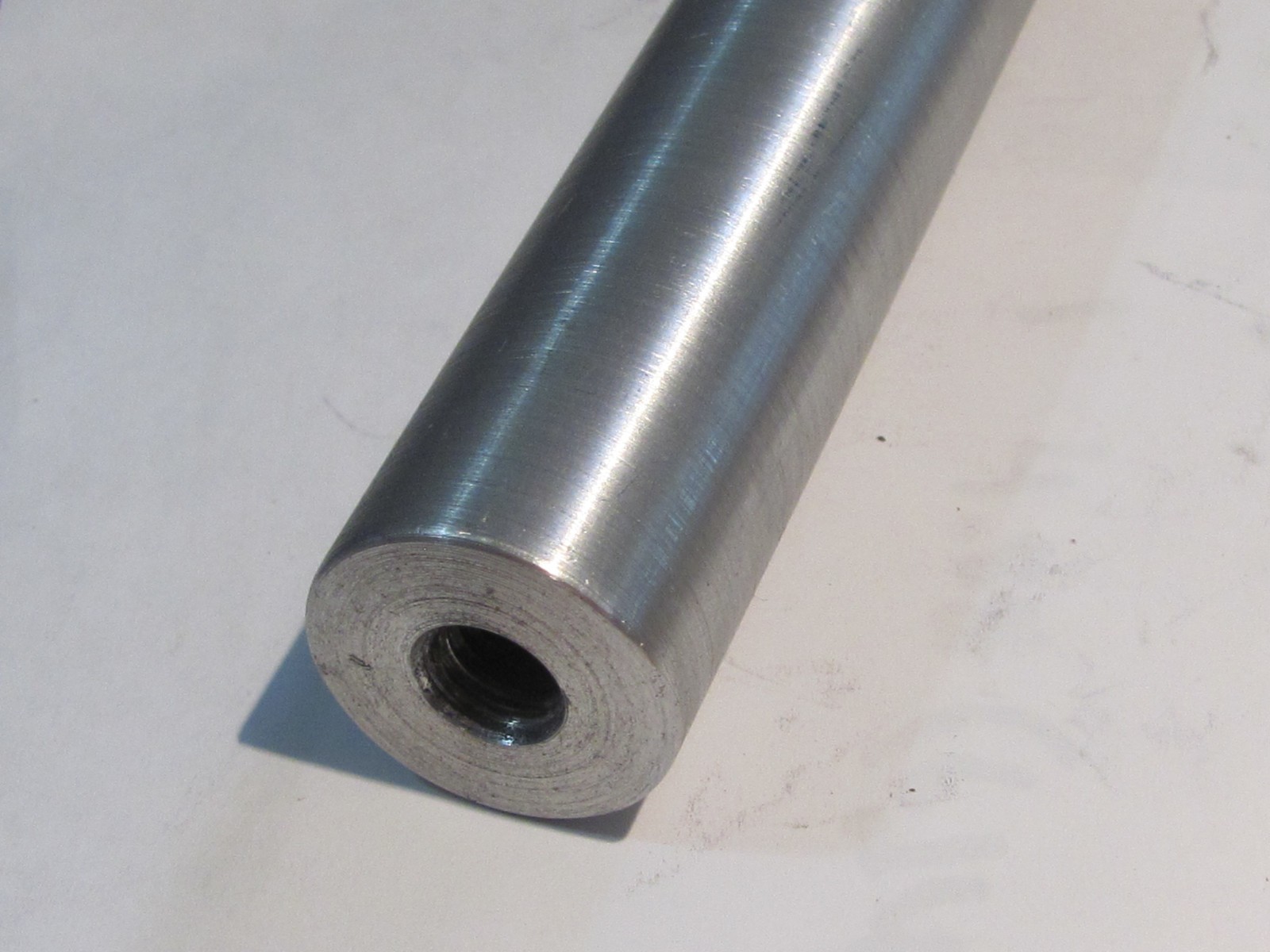 ALUMINUM ROD 1″ X 4″ Long 6061-T6 Tapped 3/8″- 16 (Both Ends) 1 Piece