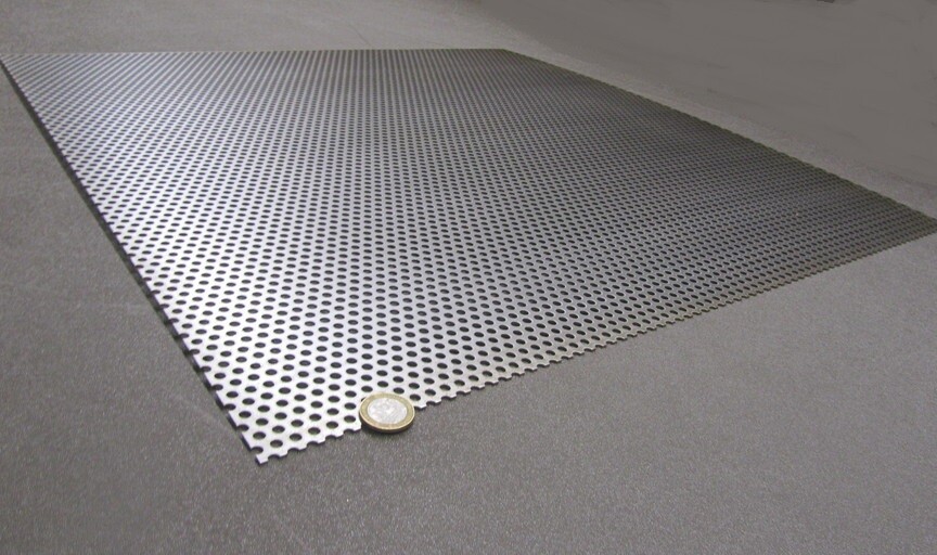 Perforated Staggered Steel Sheet .060″ Thick x 24″ x 24″, .187″ Hole Dia.