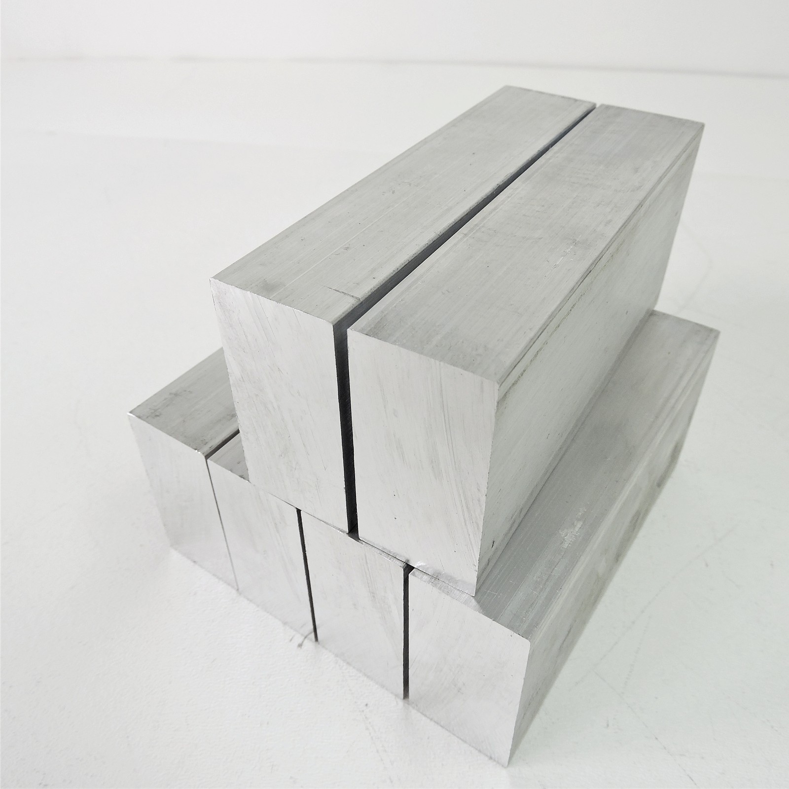 1″ x 2″ Aluminum 6061 FLAT BAR 4.375″ Long new mill stock QTY 6 sku K232