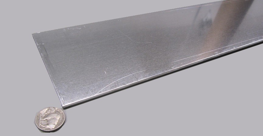 1100 Aluminum Bar Softened (O) .050″ Thick x 4.0″ Wide x 24″ Long