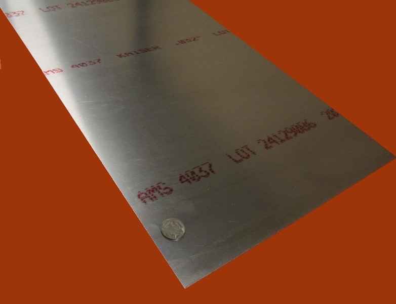 2024 Aluminum Sheet, T3, .032″ (1/32″) Thick x 12.0″ Width x 24.0″ Length