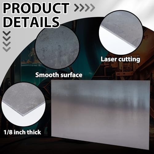 24″x36″ A36 Carbon Steel Sheet 0.08″ Thick 14 Gauge Hot Rolled Plate for Auto, F