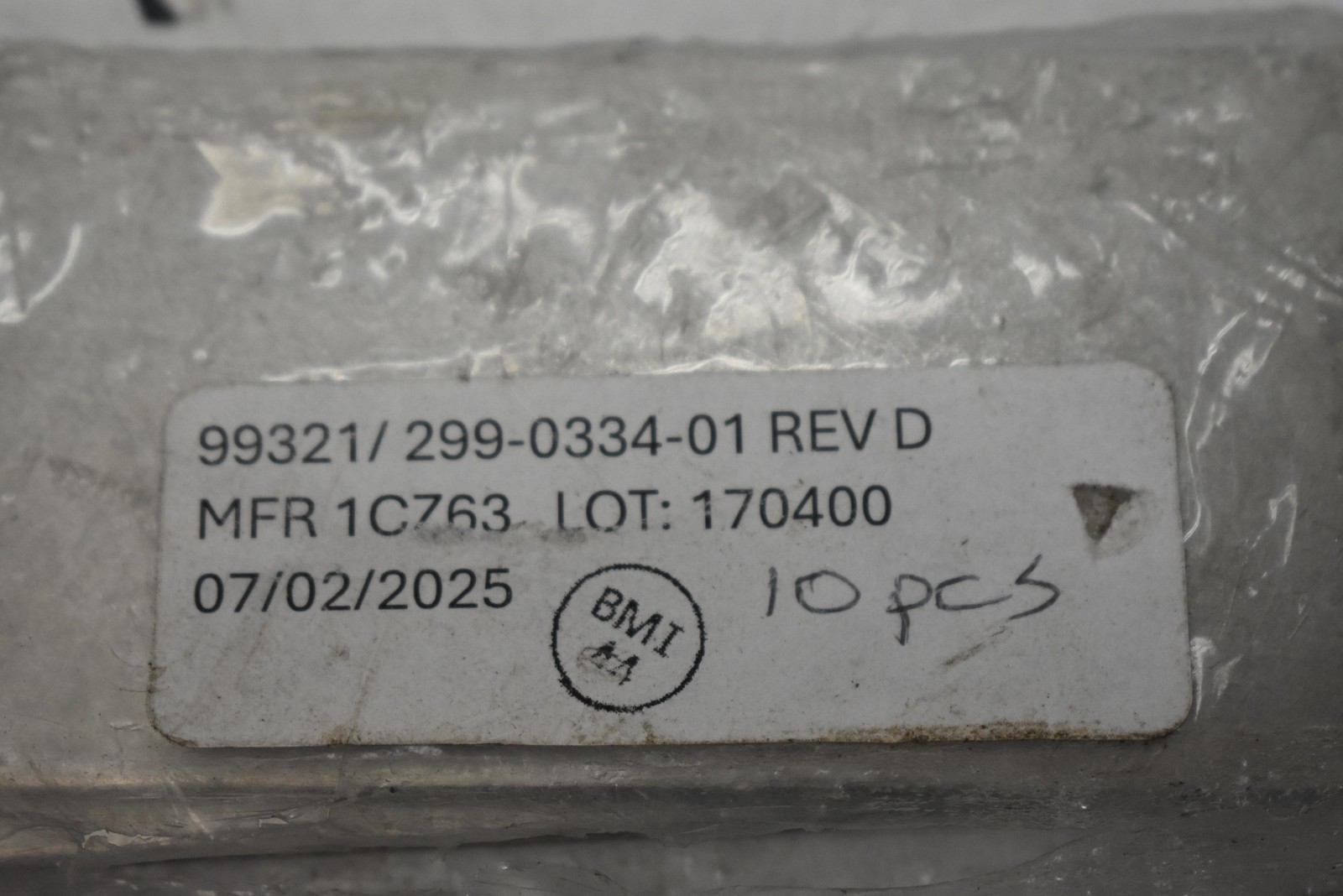 99321 299-0334-01 REV D Metal Plates Lot of 10pcs MFR 1C763 New Sealed