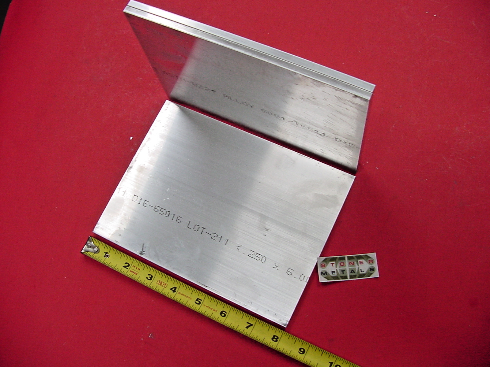 3 Pieces 1/4″ X 6″ ALUMINUM 6061 FLAT BAR 8″ long T6511 .25″ Plate Mill Stock