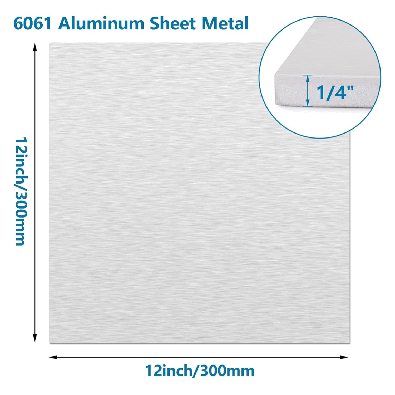 1/4″ Thick Aluminum Plate Crafting Metal Sheet