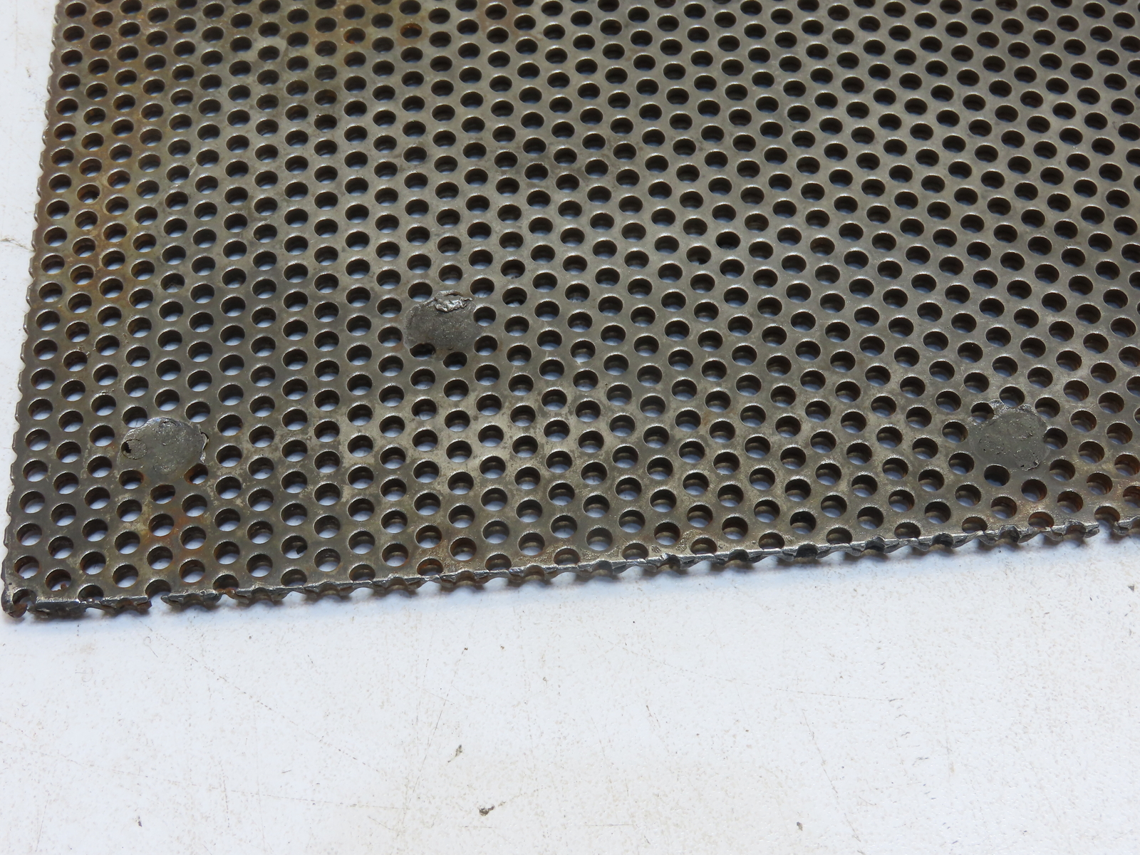 1/8″Holes Perforated Steel Sheet Plate Mesh Screen 1/8″x9-3/8″x15-1/4″