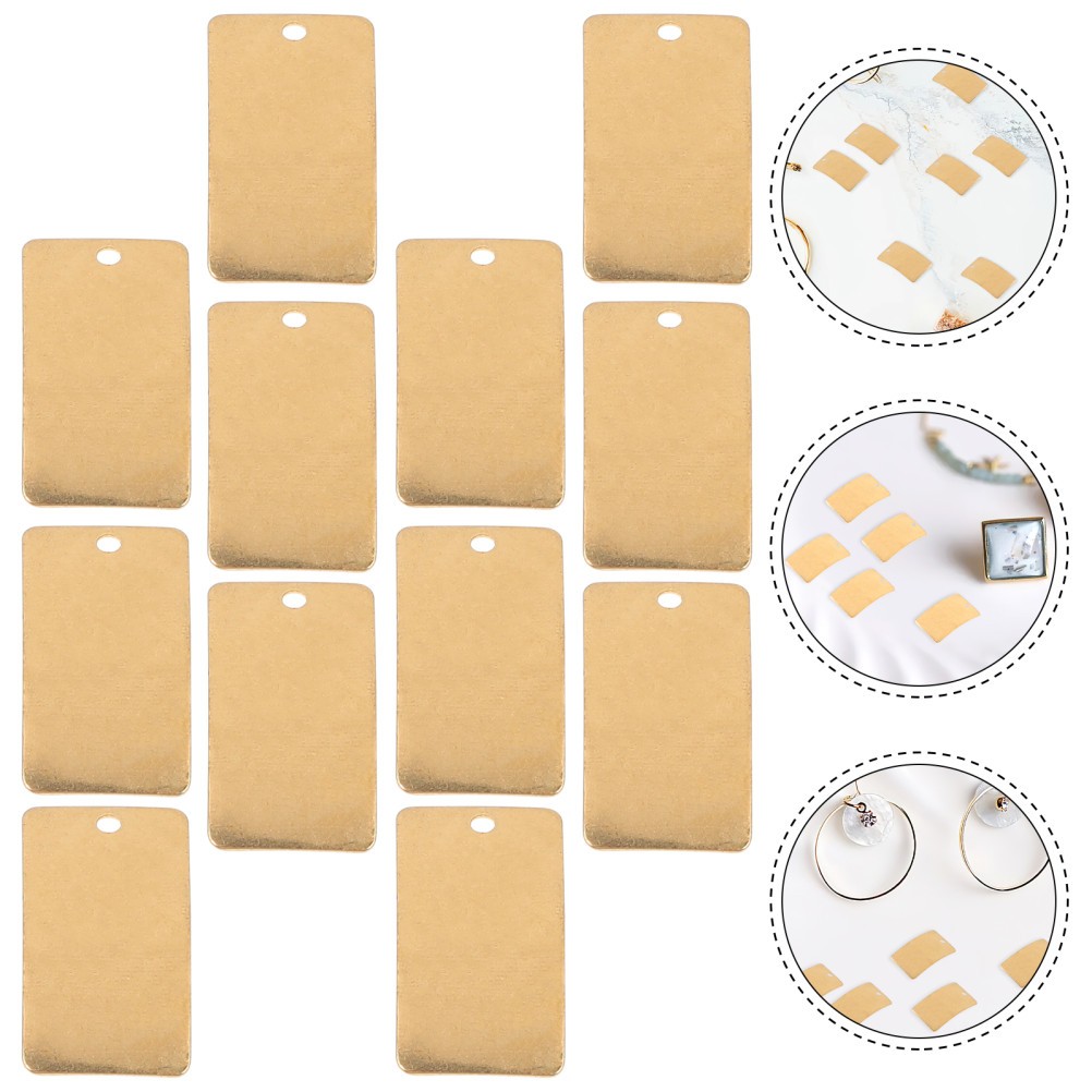 25Pcs Brass Plates for Crafting DIY Jewelry Durable Reusable Metal Sheets