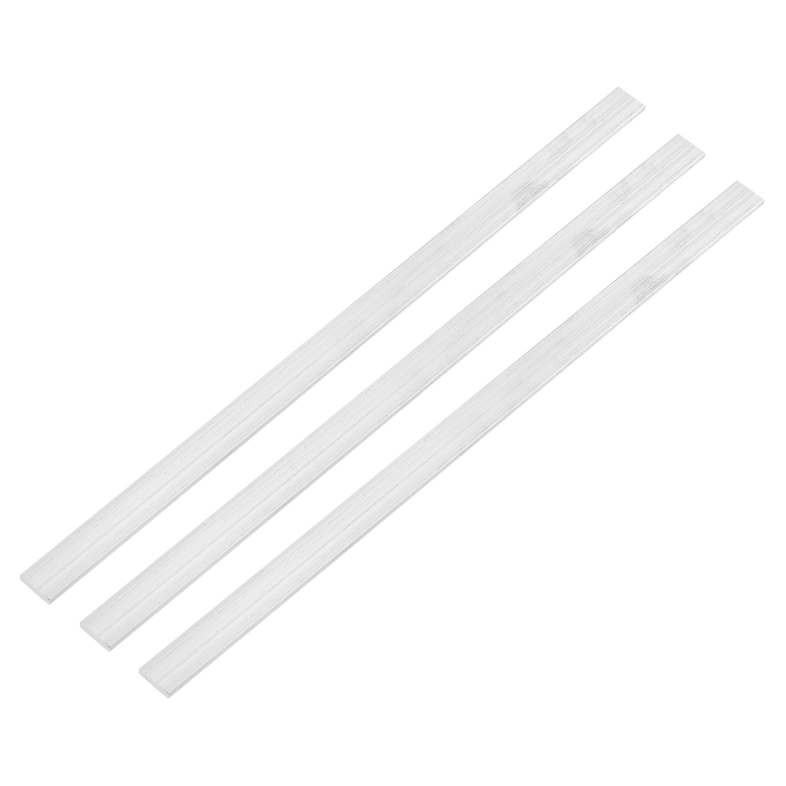 Square Aluminum Flat Bar, 3Pcs 1/8″ Thickness 3/8″ Width 12″ Length