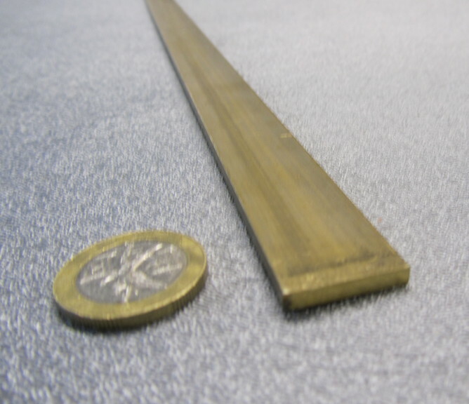 385 Brass Flat Bar 1/8″ Thick x 3/4″ Wide x 4 Foot Length