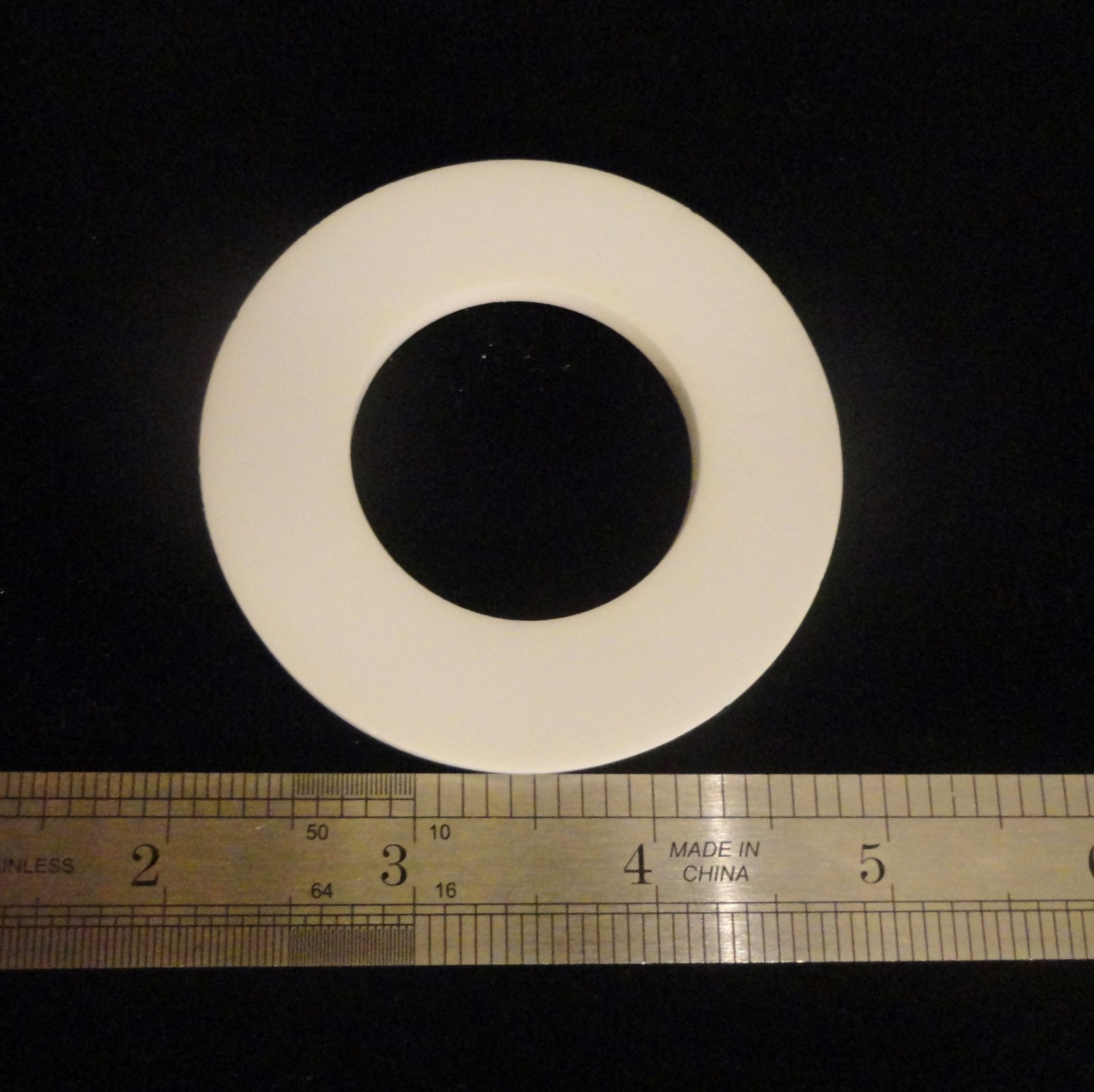LARGE HIGH PURITY ALUMINA CERAMIC RING WASHER SPACER PLATE No.:3