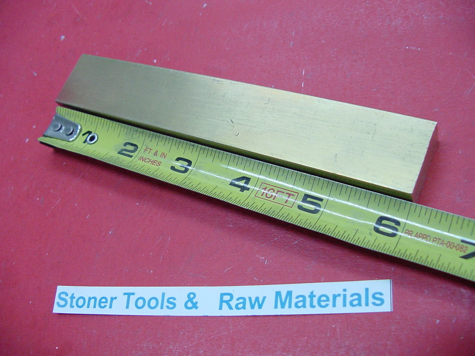 1/2″ x 1″ C360 BRASS FLAT BAR 6″ long Solid Mill Stock H02 .50″x 1.00″x 6