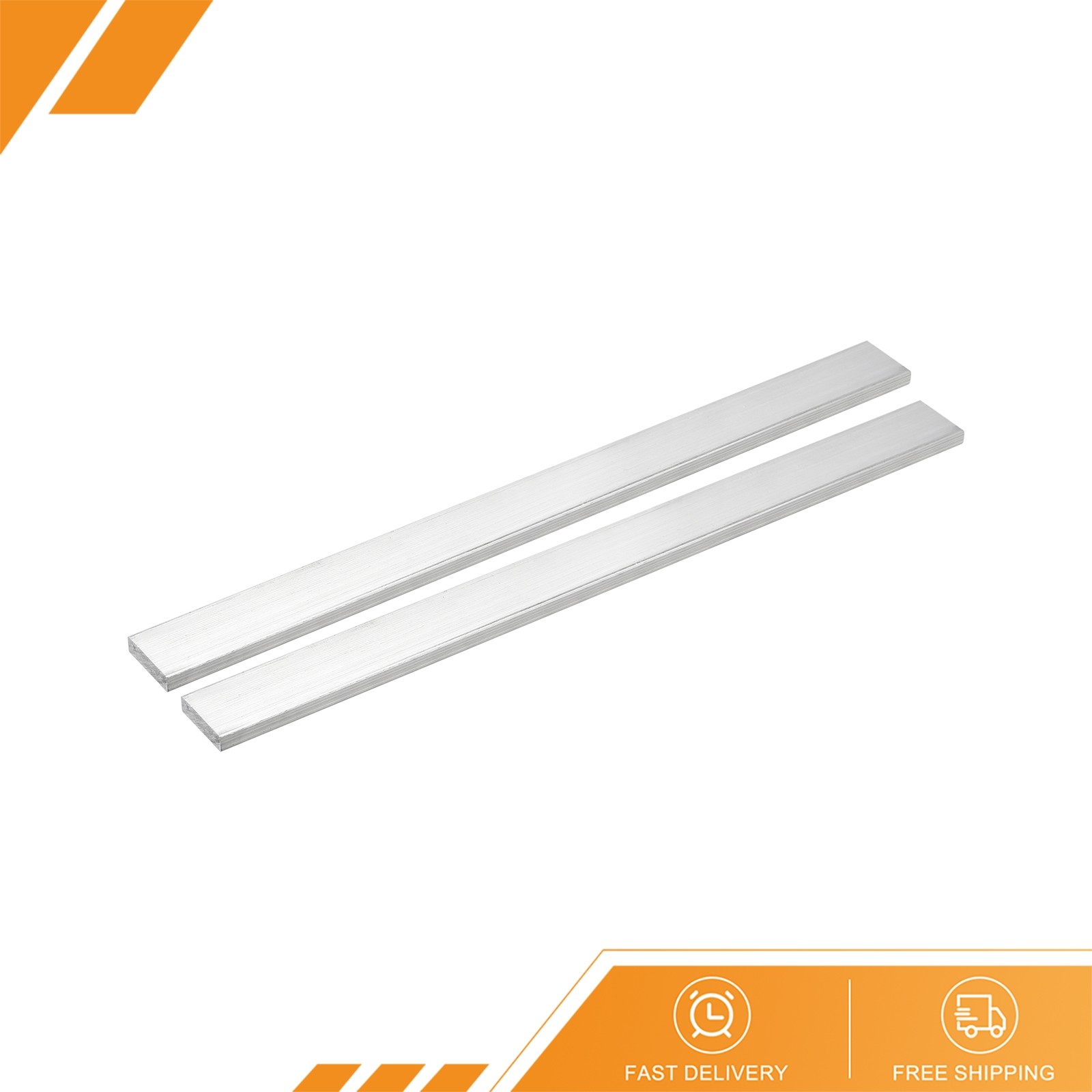 2pcs – Square Aluminum Flat Bar 1/4″ Thickness 1″ Width 12″ Length