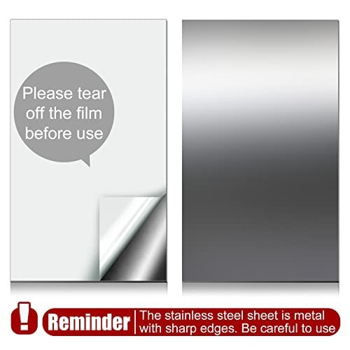 Stainless Steel Sheet, Metal Sheet for Crafting, Flat Sheets of Metal for DIY 2