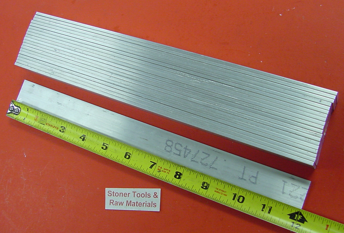 20 Pieces 1/8″ X 1″ ALUMINUM 6061 FLAT BAR 12″ long New Extruded Mill Stock