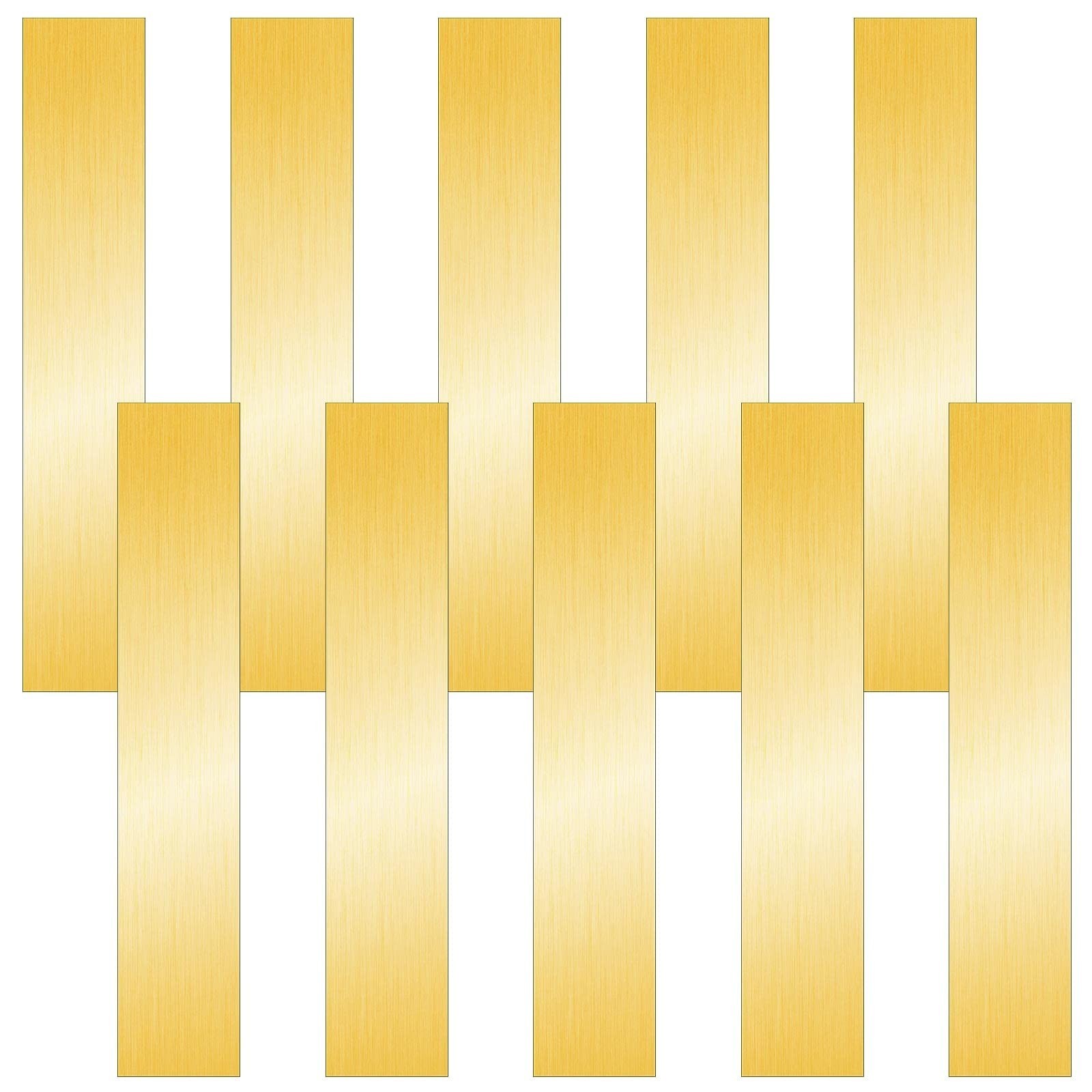 12 Brass Shims Assortment – 6″ Length, 0.002″ to 0.016″ Thickness, Metal Strips