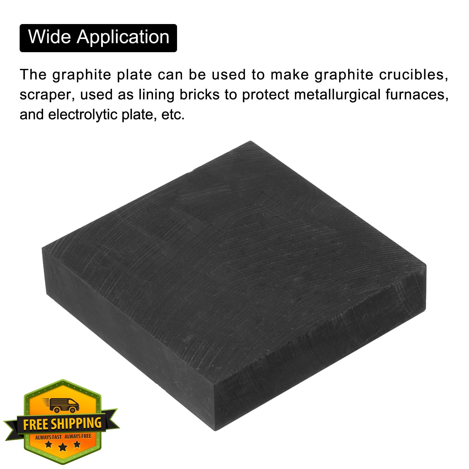 MECCANIXITY Graphite Block Ingot Rectangle Graphite Plate Board 45x45x10mm fo…