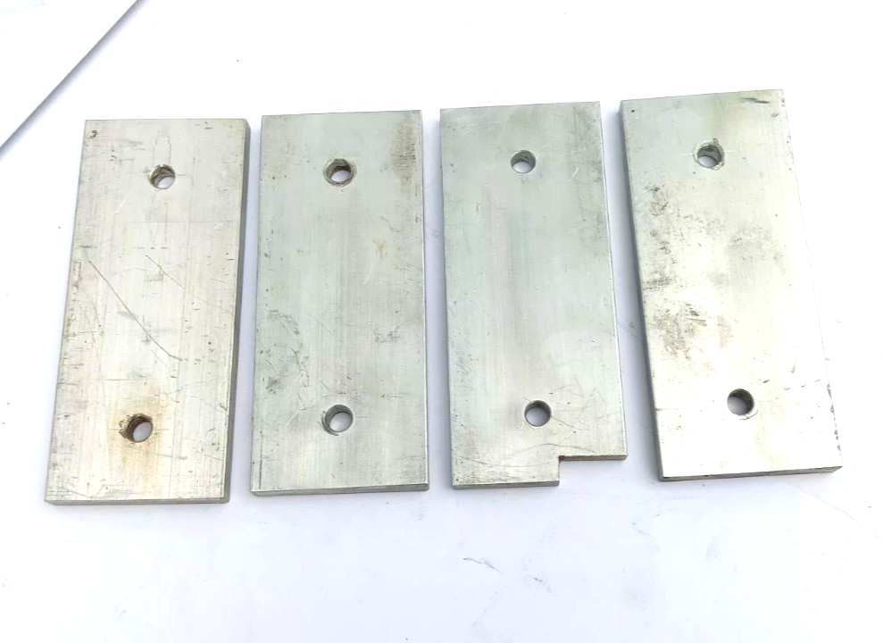 Lot of 4, 3/8″ x 2-1/2″ x 6″ long, Aluminum Flat Bar, Solid Stock