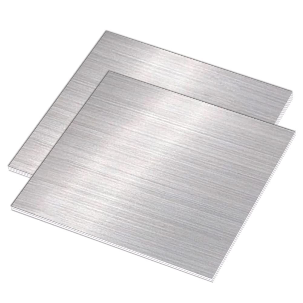 Compact 2 Pcs 4″ x 4″ Stainless Steel Sheet, 28 Gauge | Ideal for Craft & Repair