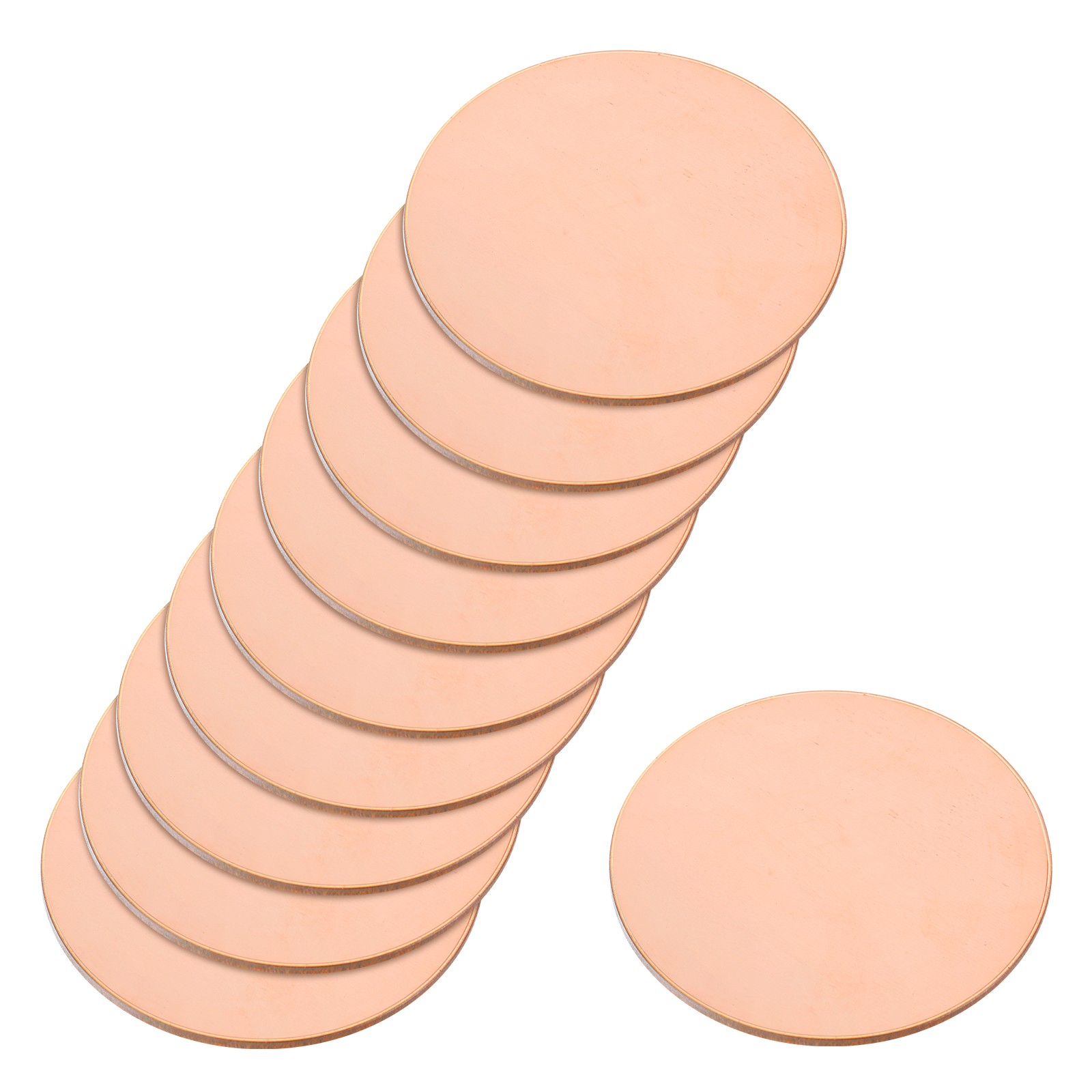 10pcs Pure Copper Sheet 11/16″ x 0.02″ 24 Gauge T2 Copper Metal Round Plate