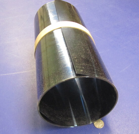 1095 Hard Blue Tempered Spring Steel Shim .015″ Thick x 12.375″ Wide x 120″ Long