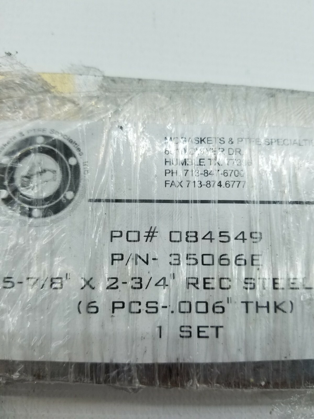 35066E 15-7/8″ X 2-3/4″ REC Steel Shim Stock. .006″ 72pc