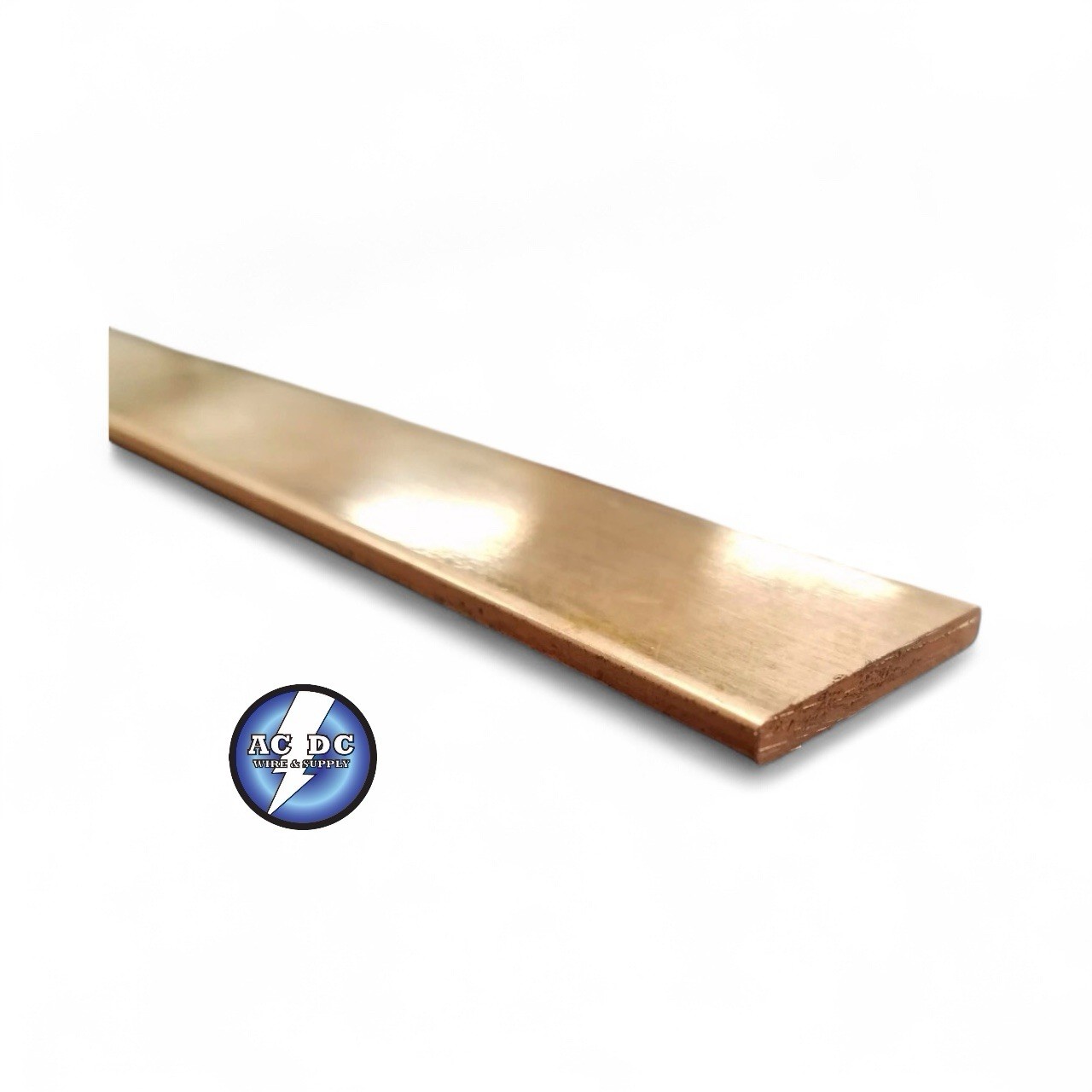 Copper 110 Flat Bar 1/8″ x 1″ x 6″-Long — .125″ x 1″ Copper Bus Bar