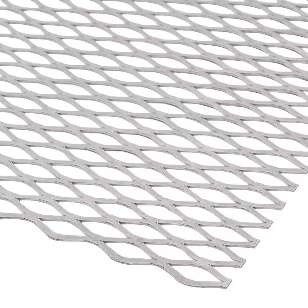 12 In. X 24 In. – 18 Gauge Plain Steel Expanded Metal – 1/2 In. O/C Spacing