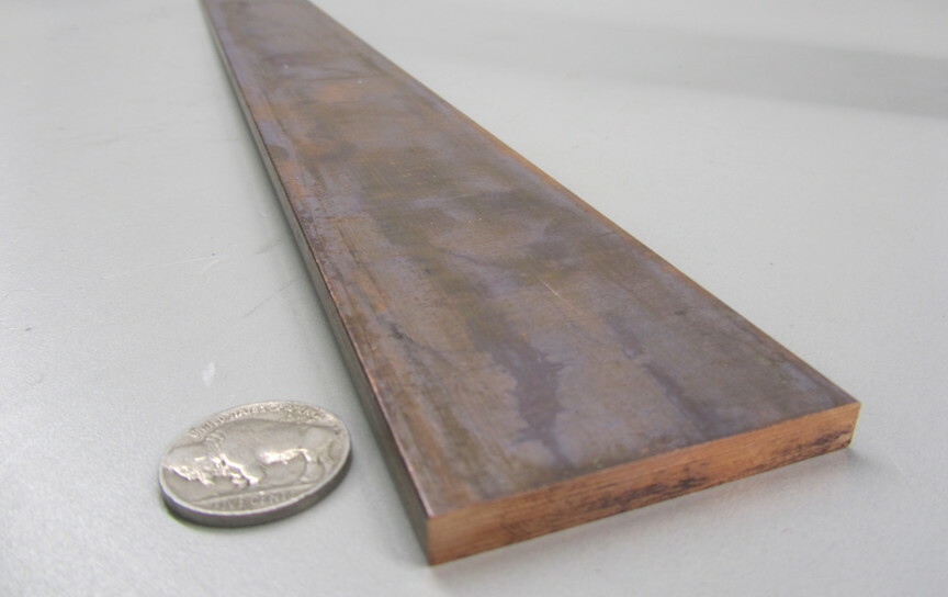 182 Copper Bar 1/4″ Thick x 2.0″ Wide x 3 Foot Length