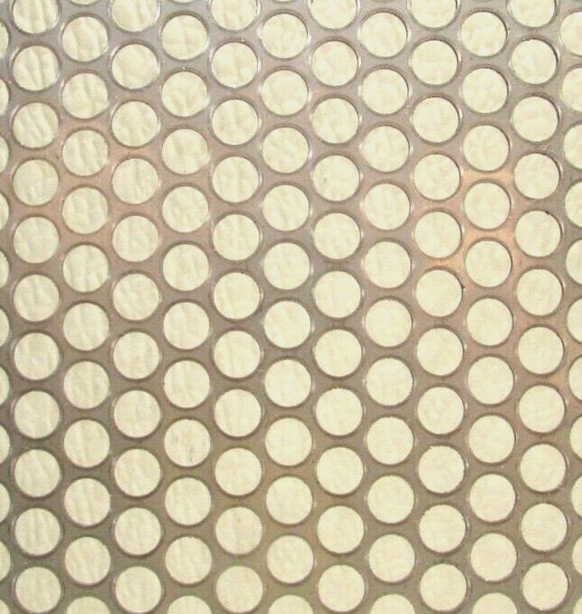 1/4″ HOLES 20 GAUGE 304 STAINLESS STEEL PERFORATED SHEET– 8″ X 12″