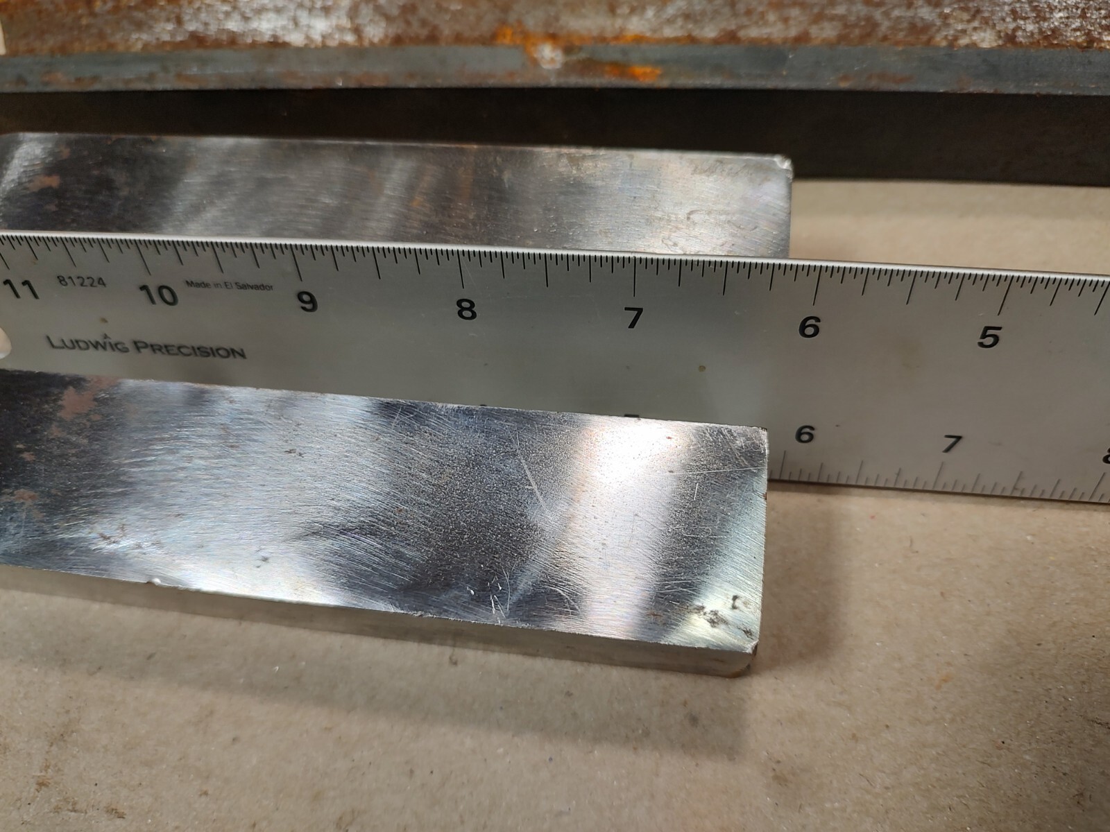 Lot Of 5, Steel Flat Bar, Square Bar Pieces