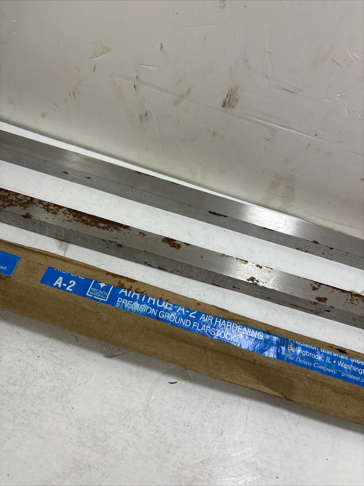 2pack 36″ x 3/4″ x 5/8″ Thick Pre Hardened Steel Flat Stock, as in photo
