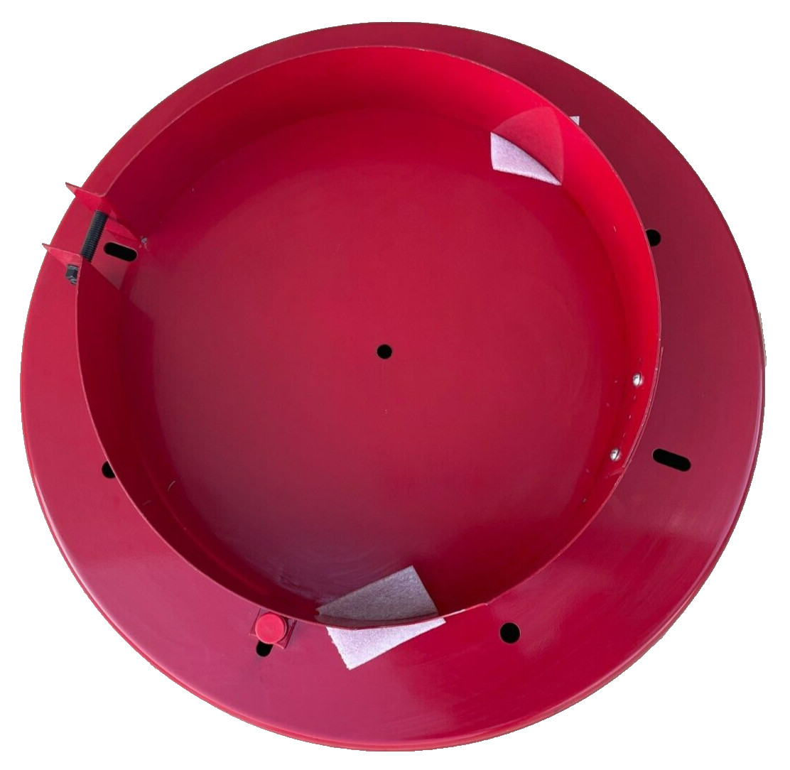 Unbranded Steel Round Cylinder Holder Base Red